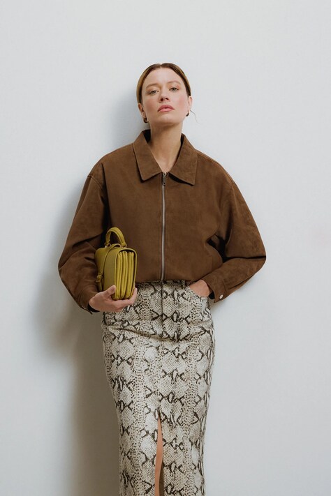 Куртка Answear.LAB цвет коричневый переходная