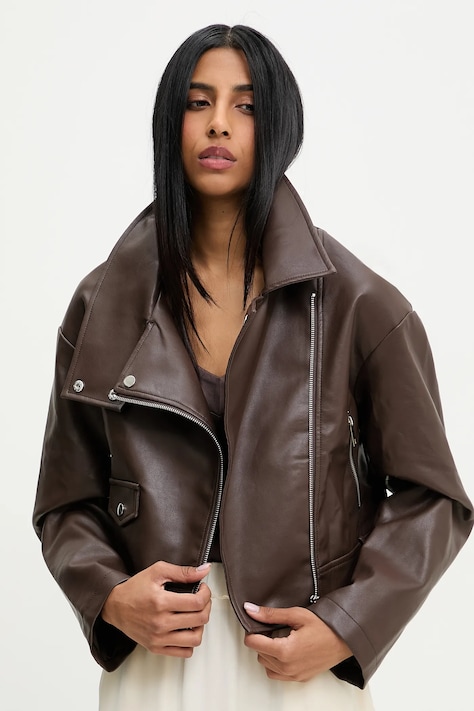 Куртка Answear.LAB цвет коричневый переходная oversize