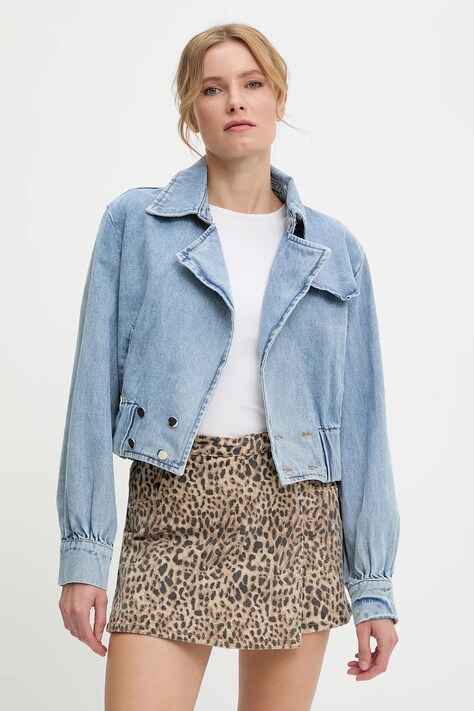 Answear Lab geaca jeans de tranzitie, oversize