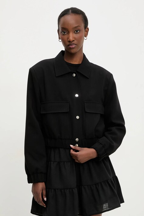 Answear Lab geaca culoarea negru, de tranzitie