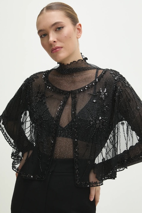 Накидка Answear.LAB цвет чёрный oversize