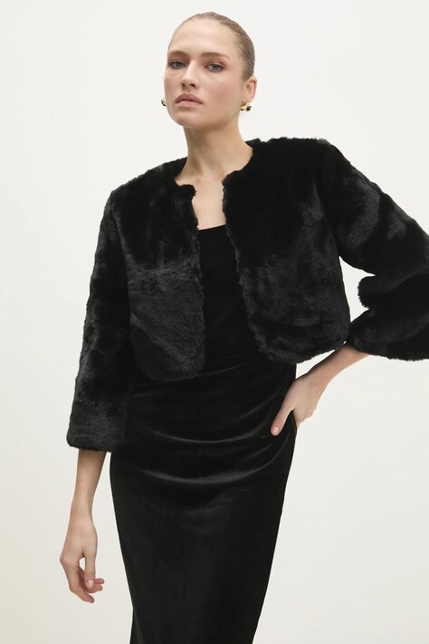 Пиджак Answear.LAB цвет чёрный однобортный однотонная