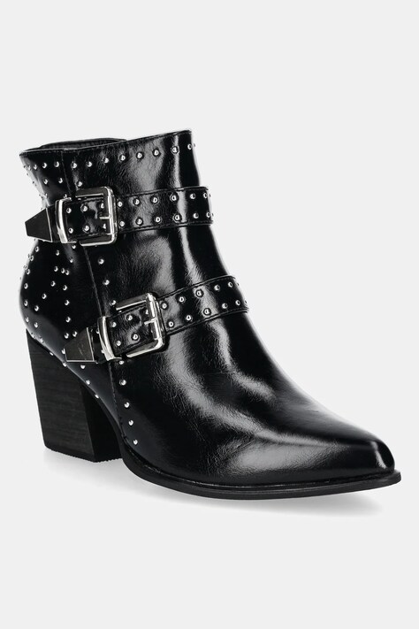 Answear Lab botine femei, culoarea negru, cu toc drept