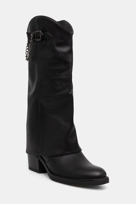 Answear Lab cizme femei, culoarea negru, cu toc drept