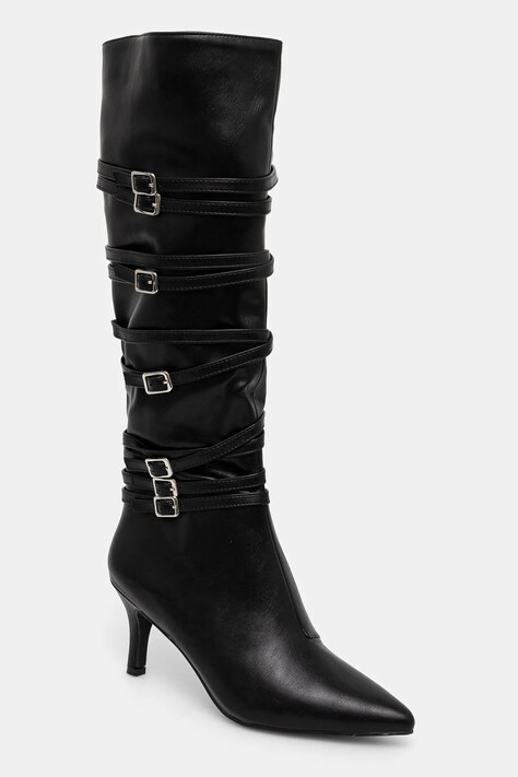 Answear Lab cizme femei, culoarea negru, cu toc cui