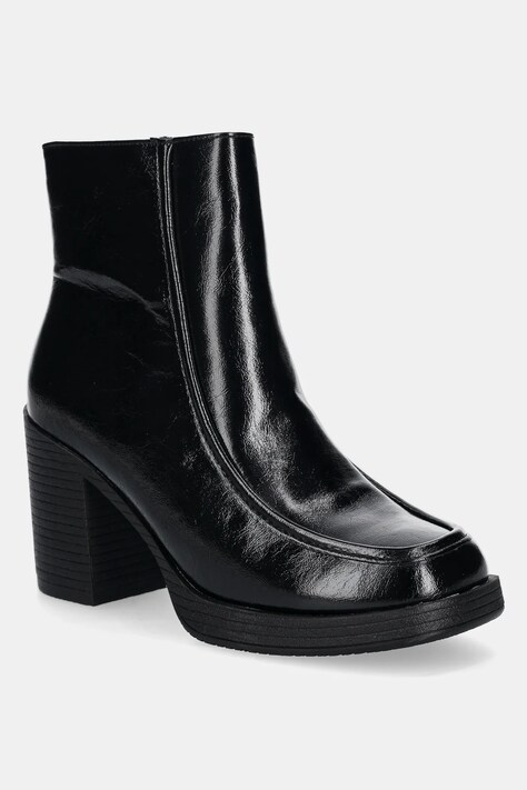 Answear Lab botine femei, culoarea negru, cu toc drept
