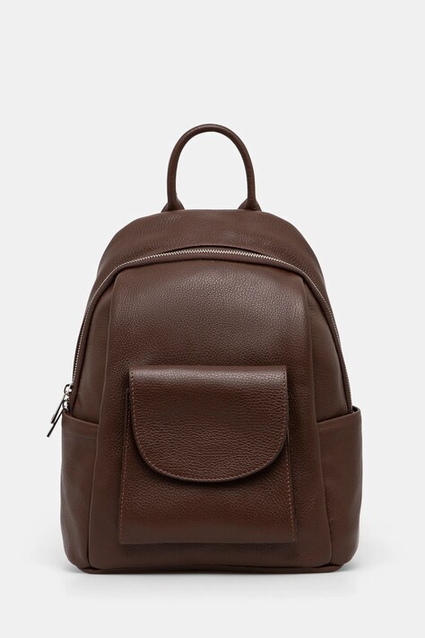 Answear.LAB bőr hátizsák barna, női, kis, sima