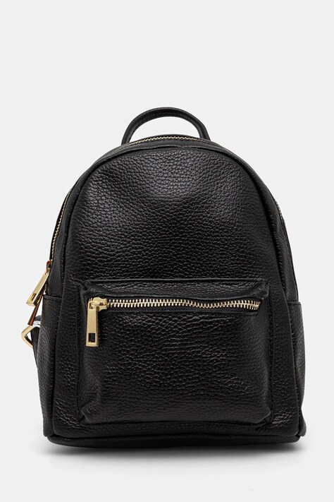 Answear.LAB bőr hátizsák fekete, női, kis, sima