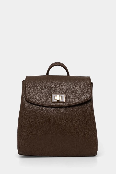 Answear Lab rucsac femei, culoarea maro, mic, neted