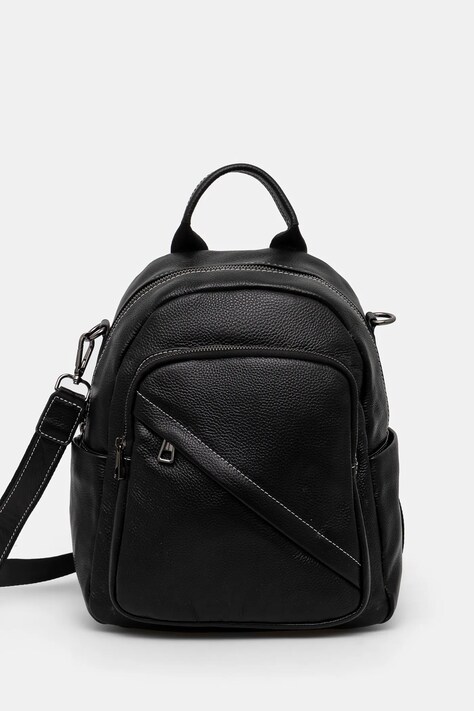 Usnjen nahrbtnik Answear.LAB ženski, črna barva