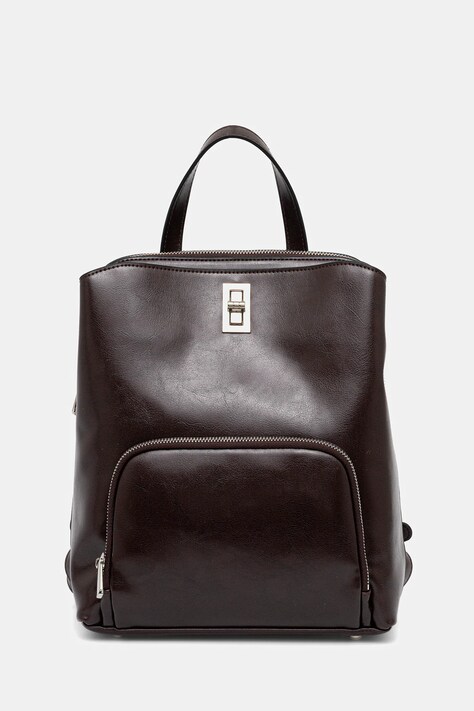 Usnjen nahrbtnik Answear.LAB ženski, bordo barva