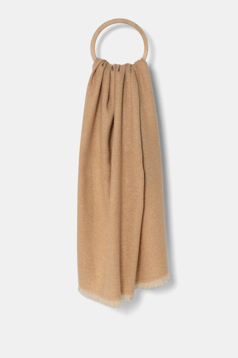 Vlnený šál Answear.LAB hnedá farba, vzorovaný