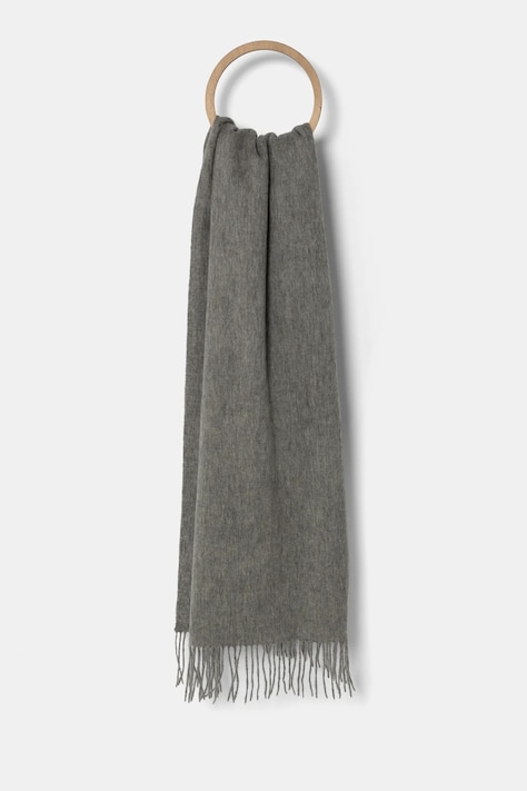 Шерстяной шарф Answear.LAB цвет серый меланж
