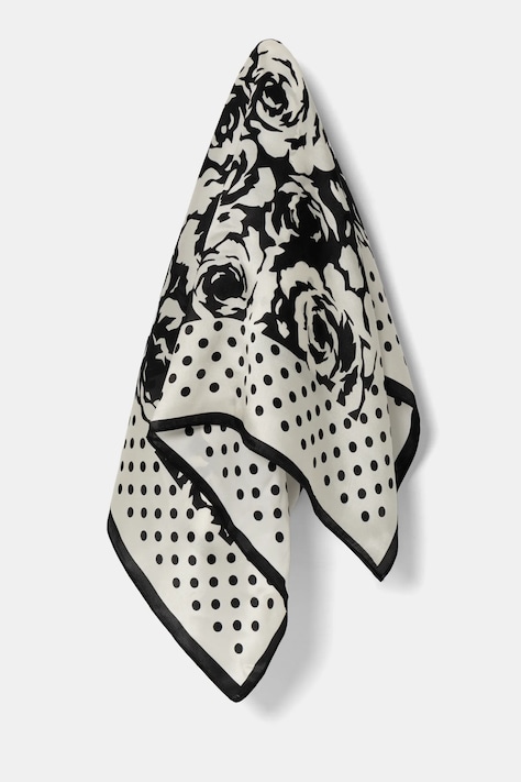 Шелковый платок на шею Answear.LAB цвет белый узор