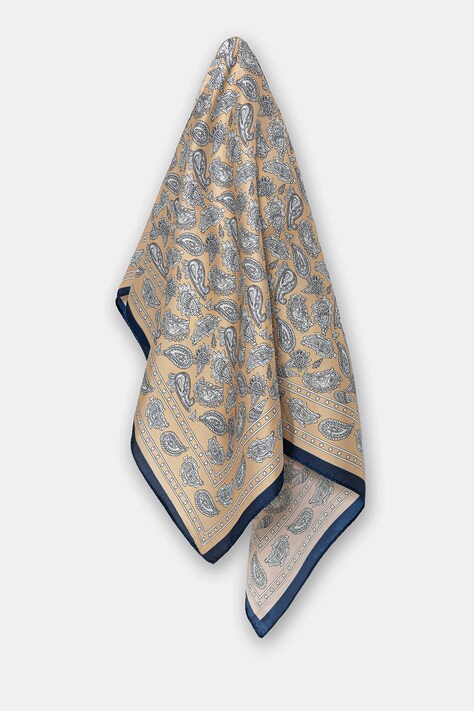 Šátek s hedvábím Answear.LAB dámský, žlutá barva