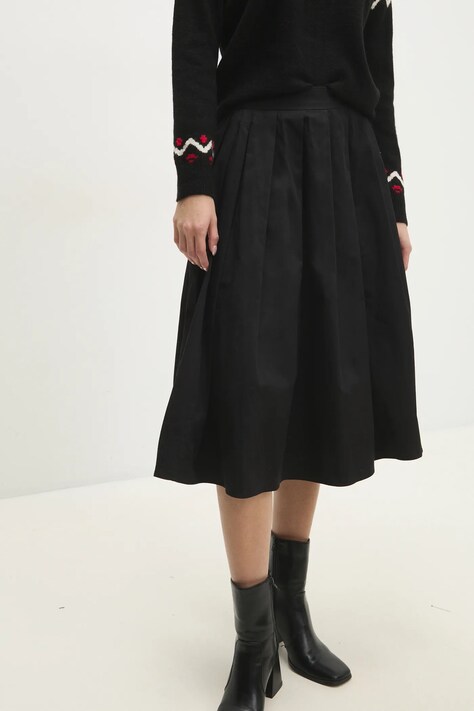 Answear Lab gonna in cotone colore nero