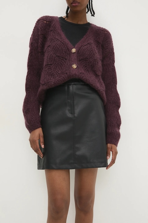 Answear Lab fustă culoarea negru, mini, drept