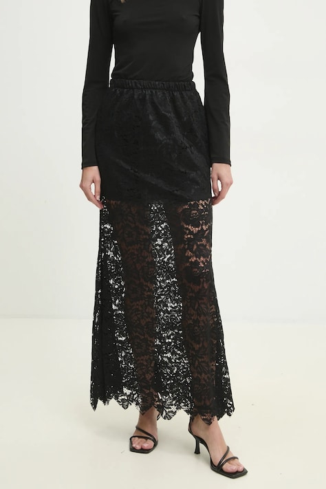Answear Lab fustă culoarea negru, maxi, evazati