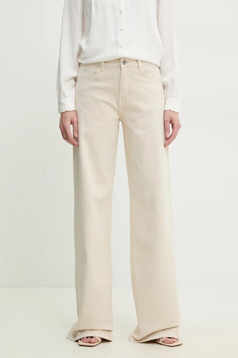Answear Lab jeans femei, culoarea bej