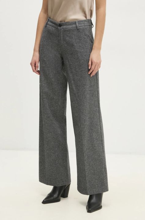 Answear Lab pantaloni donna colore grigio