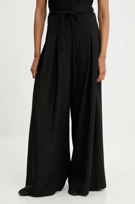Answear Lab spodnie damskie kolor czarny szerokie high waist