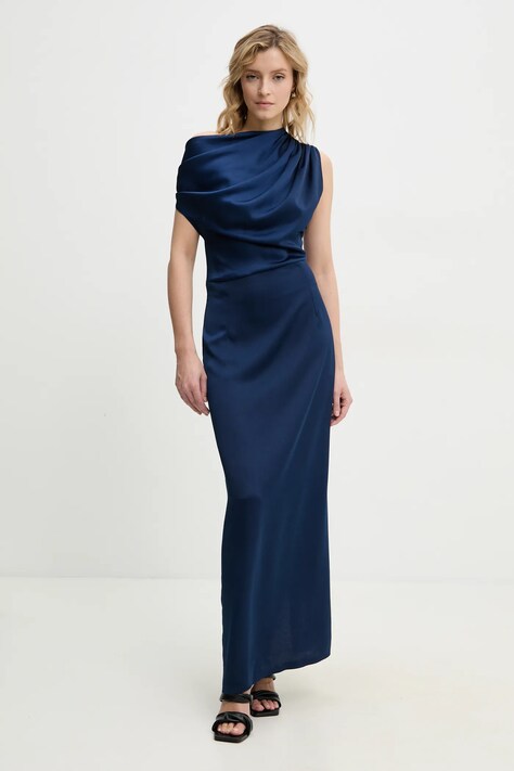 Платье Answear.LAB цвет синий maxi облегающая