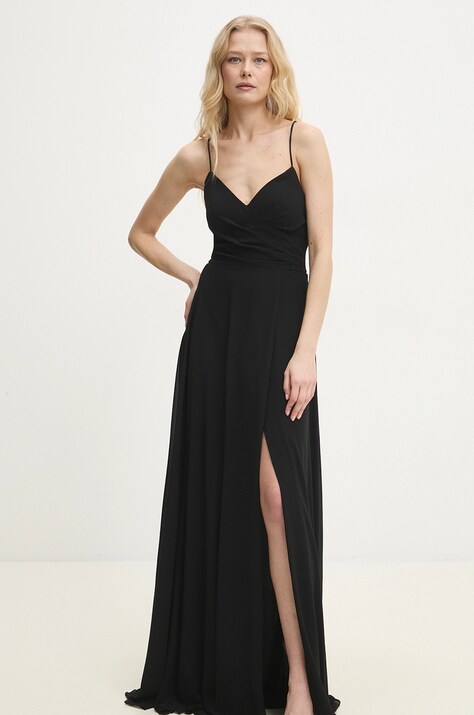 Šaty Answear.LAB černá barva, maxi