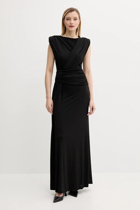 Answear Lab rochie culoarea negru, maxi, dreaptă