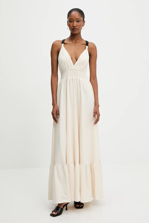 Šaty Answear.LAB béžová barva, maxi