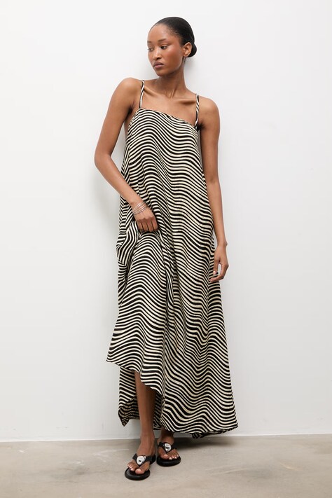 Answear Lab rochie culoarea negru, maxi, evazată