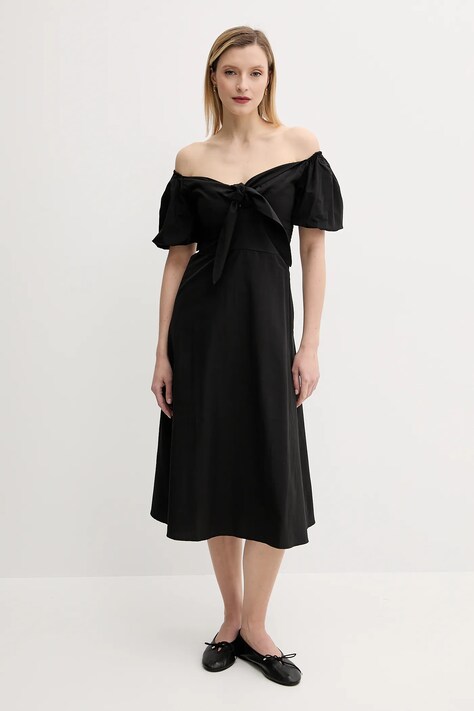 Answear Lab rochie culoarea negru, mini, dreaptă