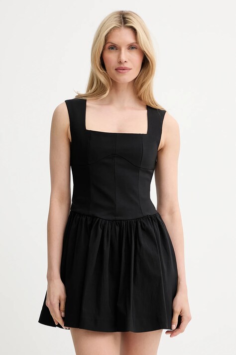 Answear Lab rochie culoarea negru, mini, evazată