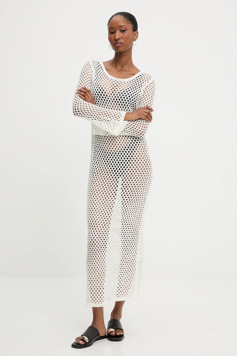 Answear Lab rochie de plaja culoarea alb