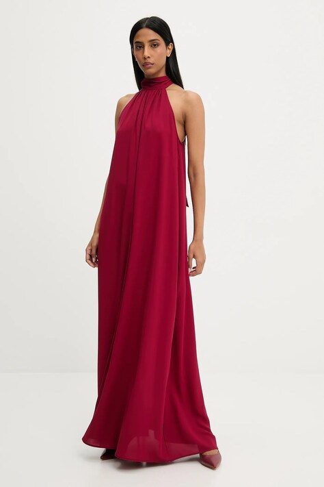 Haljina Answear.LAB boja: crvena, maxi, oversize