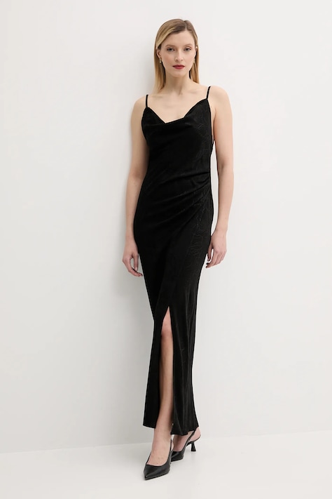 Answear Lab rochie culoarea negru, maxi, mulata