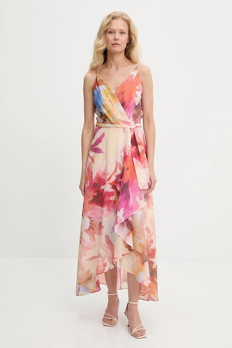 Answear Lab rochie culoarea portocaliu, maxi, evazati