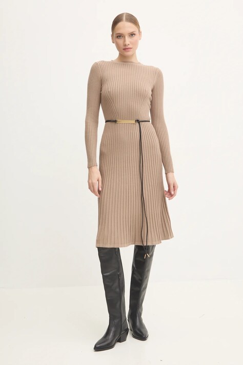 Šaty Answear.LAB hnědá barva, mini