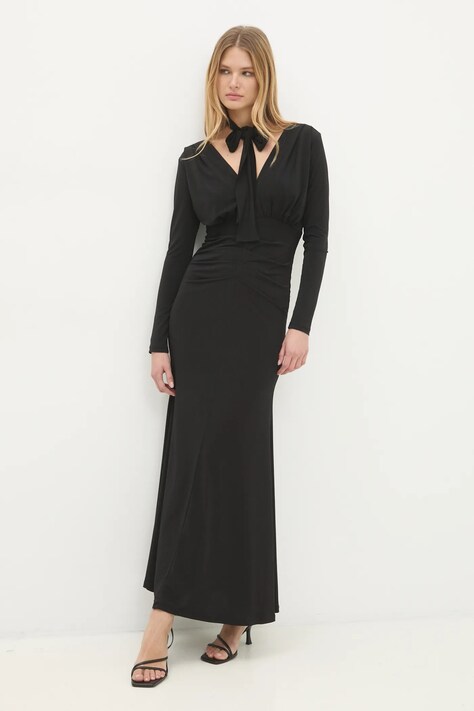 Answear Lab rochie culoarea negru, maxi, mulată