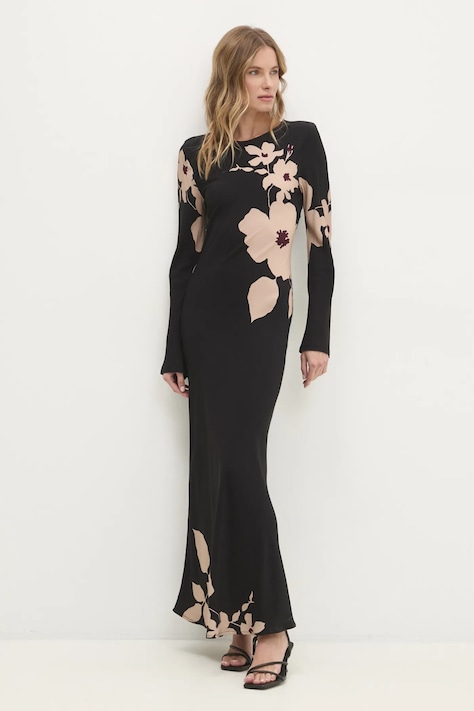 Šaty Answear Lab černá barva, maxi
