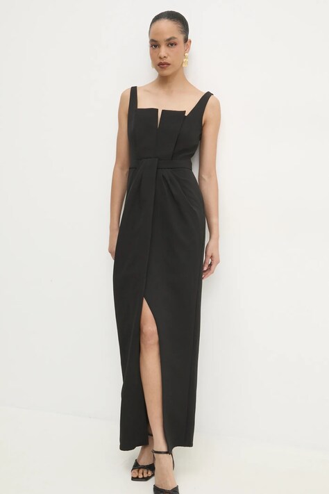 Answear Lab rochie culoarea negru, maxi, mulată