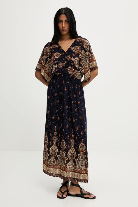 Šaty Answear.LAB tmavomodrá barva, maxi