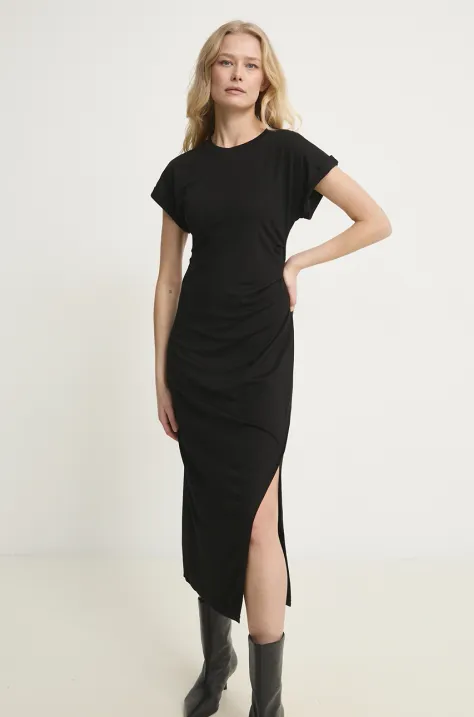 Answear Lab rochie culoarea negru, midi, mulata