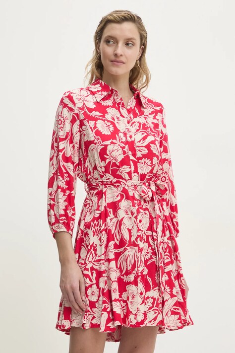 Answear Lab rochie culoarea rosu, mini, dreaptă