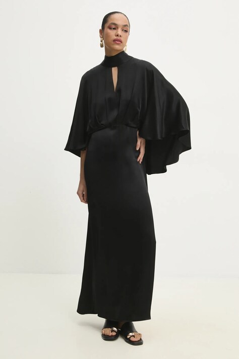 Answear Lab rochie culoarea negru, maxi, oversize