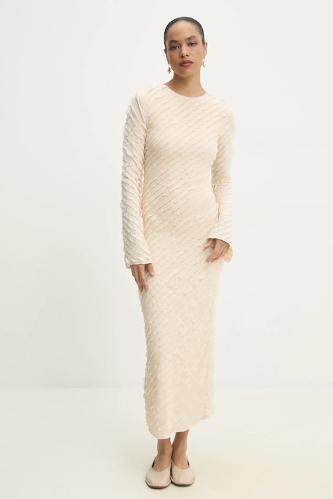 Сукня Answear.LAB колір бежевий maxi облягаюча