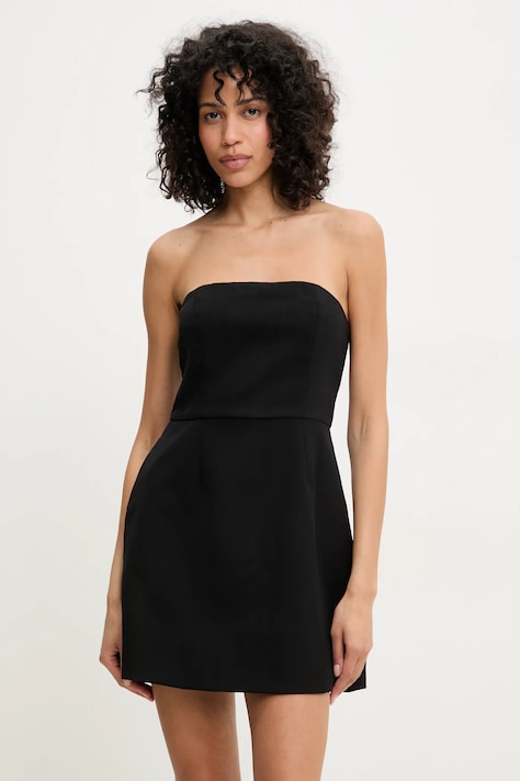 Answear Lab rochie culoarea negru, mini, evazată