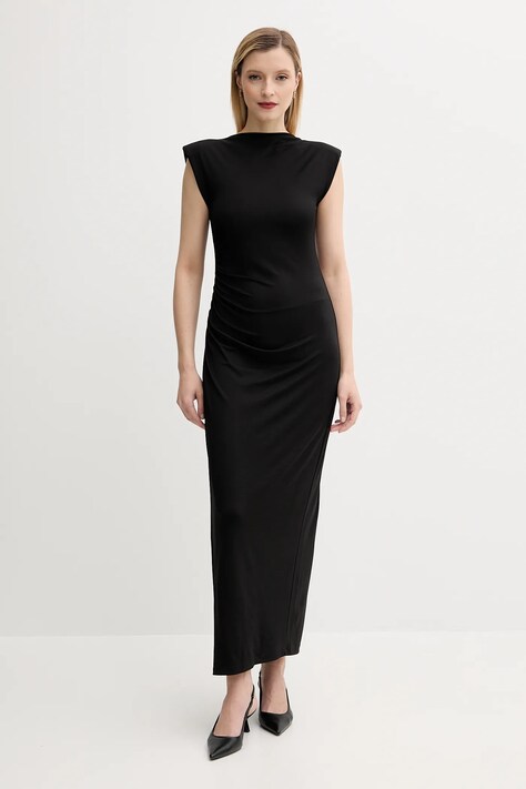 Answear Lab rochie culoarea negru, maxi, mulată