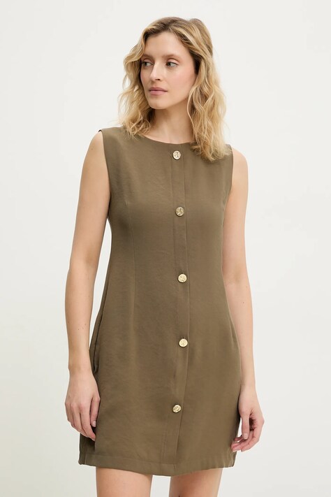 Answear Lab rochie culoarea verde, mini, dreaptă