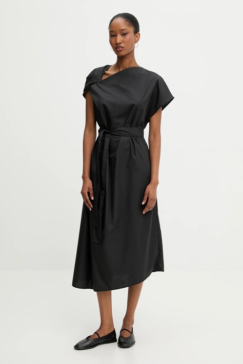 Answear Lab rochie culoarea negru, midi, oversize