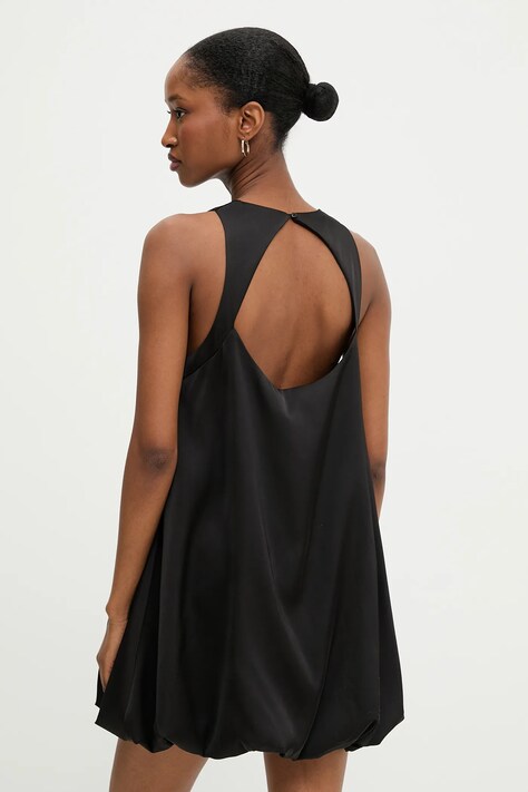 Answear Lab rochie culoarea negru, mini, evazată